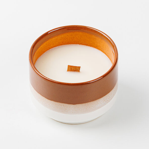 Свеча соевая Шоколадный ганаш в керамической чаше