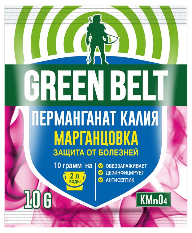 

Перманганат калия Green Belt Марганцовка защита от болезней 10 г