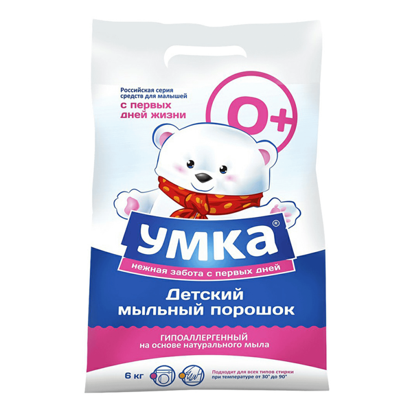 Умка порошок для стирки детского белья 6 кг, союзмультфильм, bh83484um