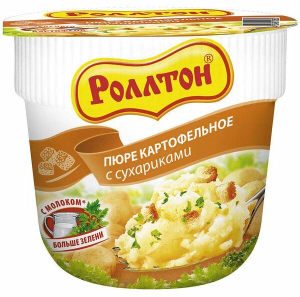 Пюре картофельное Роллтон с сухариками 40г