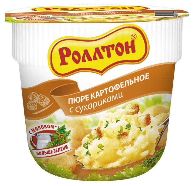 

Пюре картофельное Роллтон с сухариками 40г