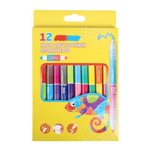 Набор двусторонних фломастеров Keyroad Duo 12 цветов