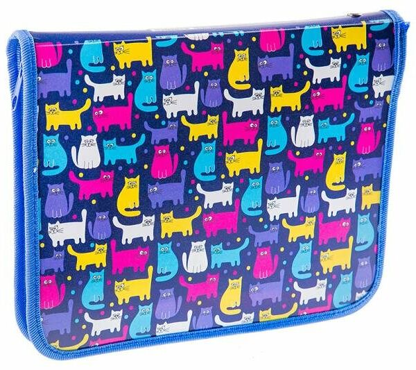 Папка для тетрадей ArtSpace 1 отделение А5 Котята пластик молния вокруг