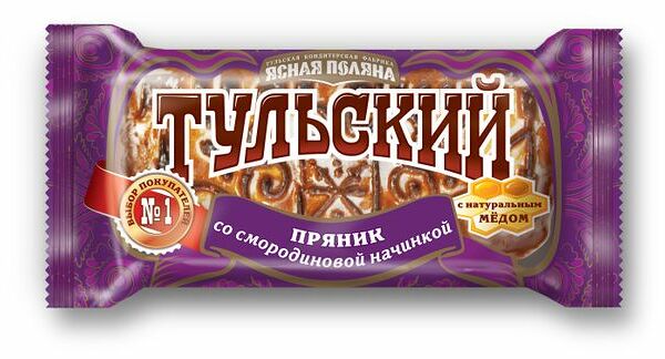 Пряник Тульский Ясная Поляна со смородиновой начинкой 140 г