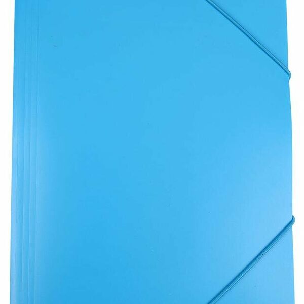 Папка АШАН Красная птица на резинке голубая А4, 1 шт