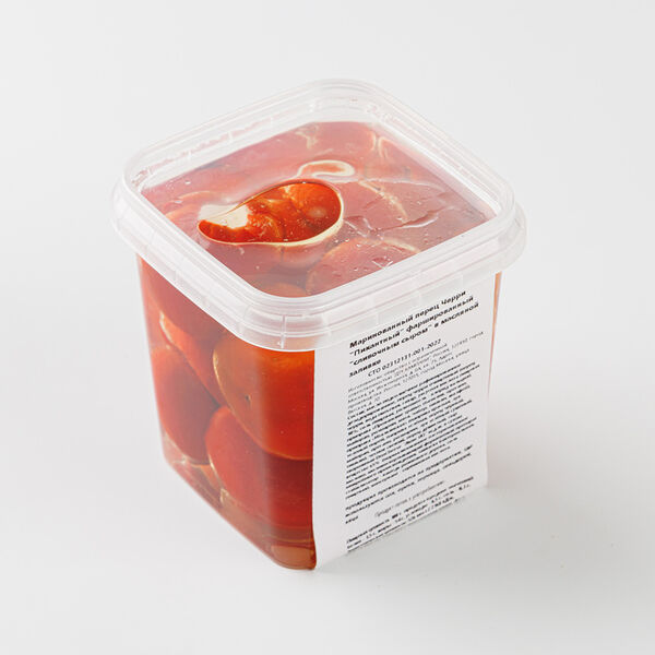 Перец черри фаршированный сыром в масляной заливке