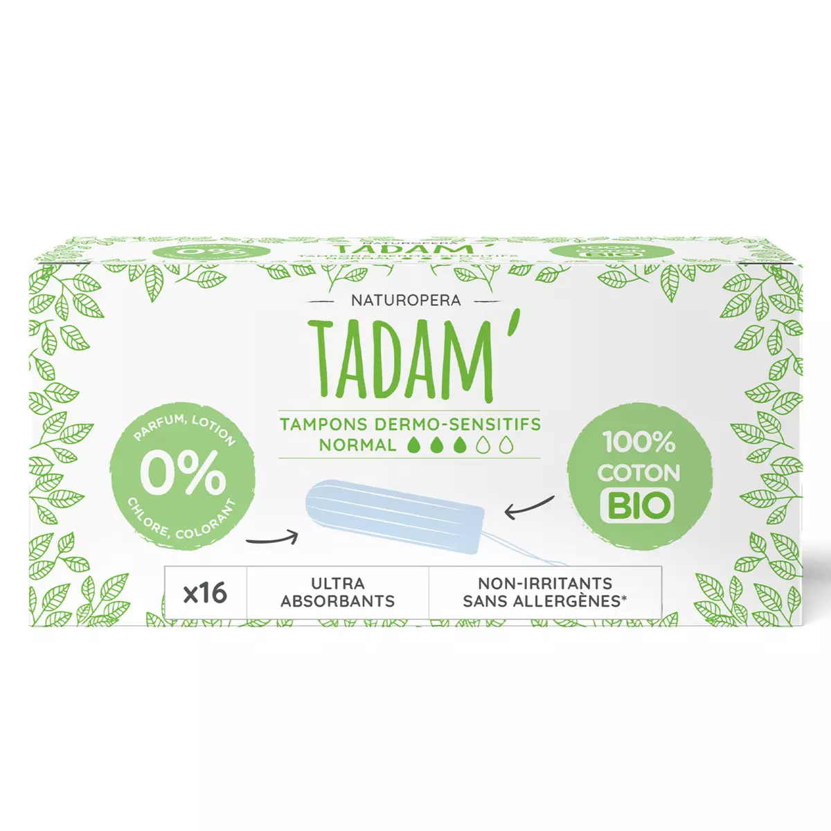

Тампоны женские Tadam Dermo-Sensitive Normal 16 шт