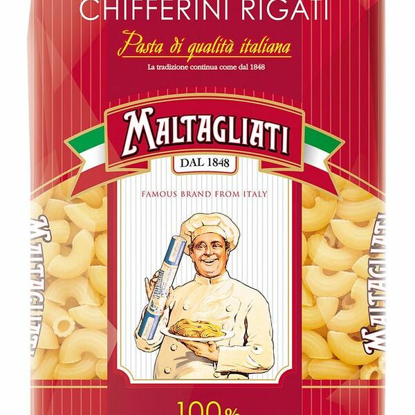 Макароны Maltagliati Chifferini Rigati №38 Рожки 450 г