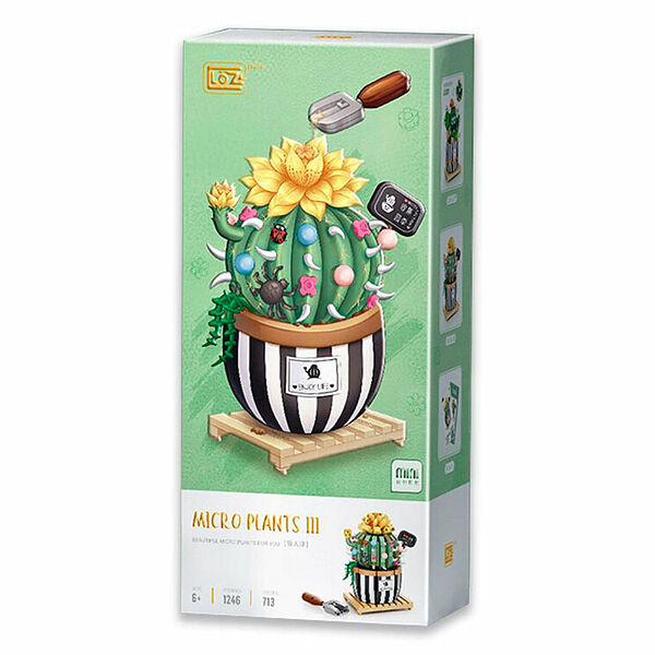 Конструктор LOZ 1246 кактус в горшочке 713 деталей