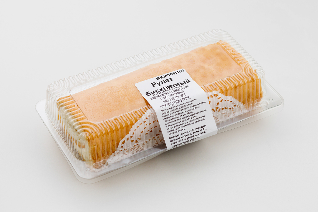

Рулет ВкусВилл бисквитный 300 г