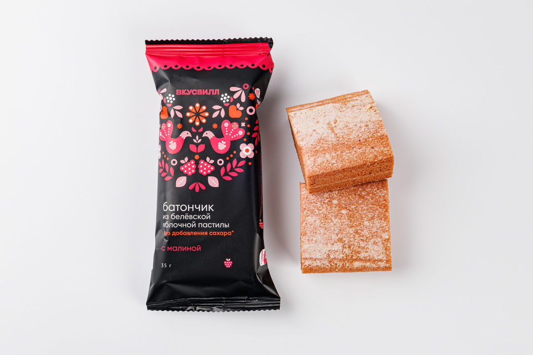 

Батончик ВкусВилл из белевской пастилы с малиной 35 г