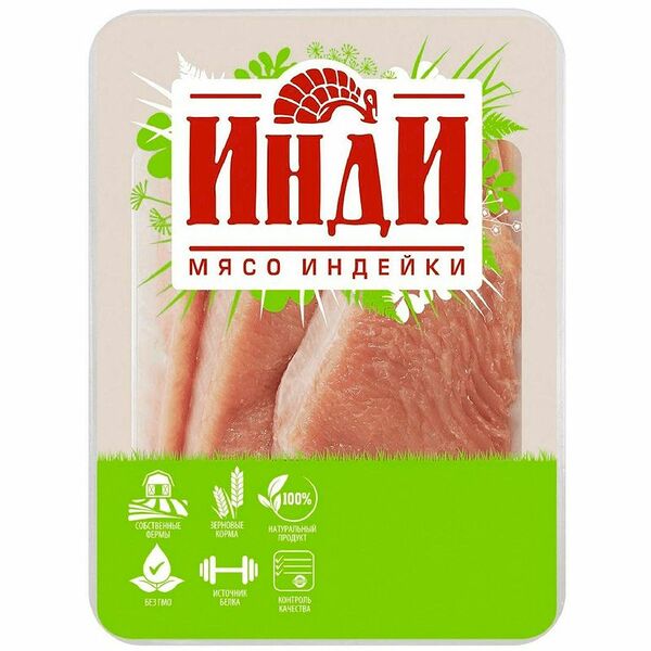 Стейк из грудки индейки Инди охлажденный 500 г