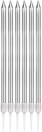 Свечи для торта Пакетико металлик 6шт 22г