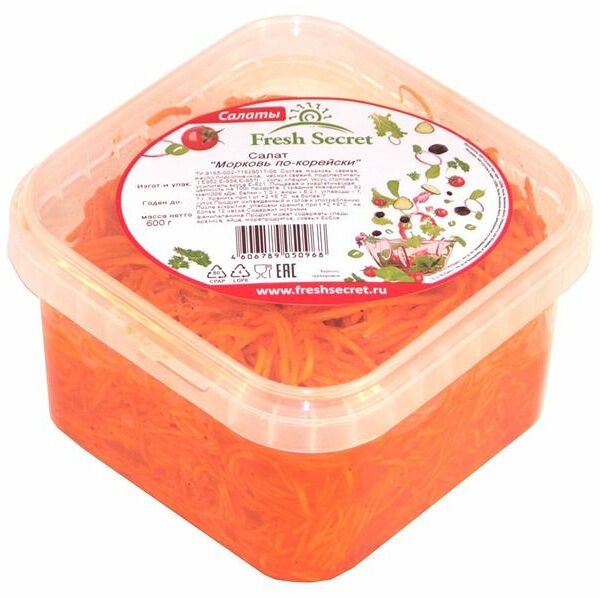 Салат морковь по-корейски ТМ Fresh Secret (Фреш Сикрет)