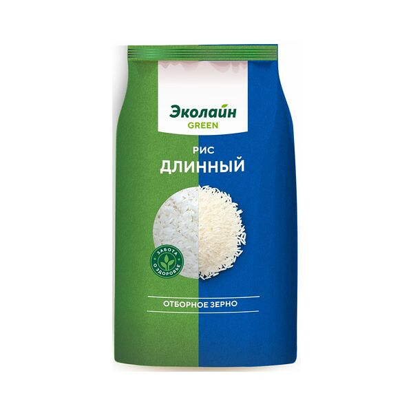 Рис длинный Эколайн Green new 800г