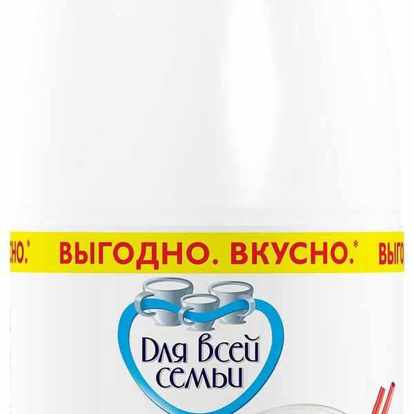 Йогурт питьевой Для всей семьи с земляникой 1%, 930 мл