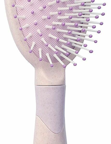 Щетка для волос массажная Beauty овальная, цвет: пепельная роза