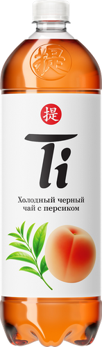 

Холодный чай чёрный Ti Персик негазированный 1.25 л