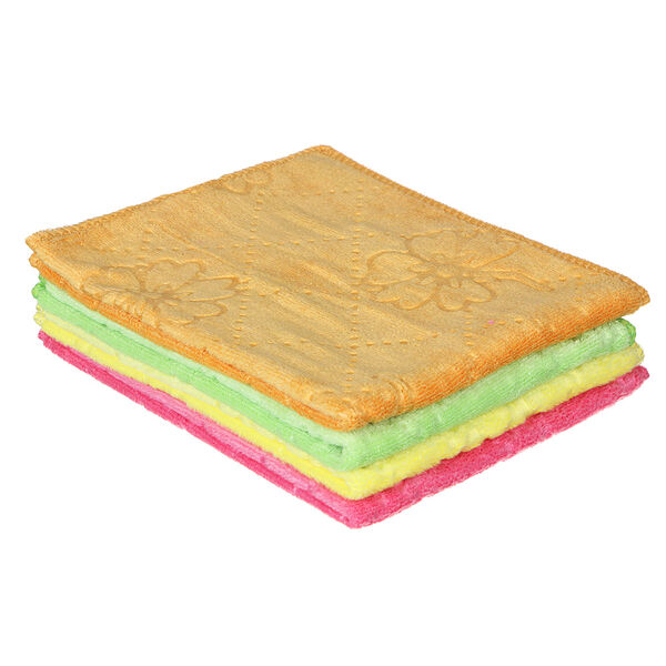 Vetta салфетка из микрофибры универсальная махровая с узором, 30х40см, 300 г/кв.м. 4 цвета