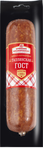 

Колбаса полукопченая Брянский мясокомбинат Таллинская ГОСТ категория Б вес