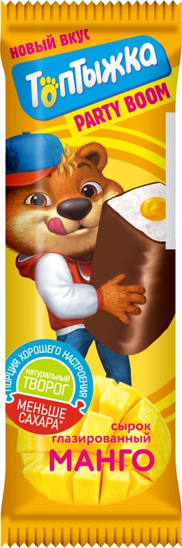 

Сырок творожный Топтыжка глазированный Манго 12% 40 г