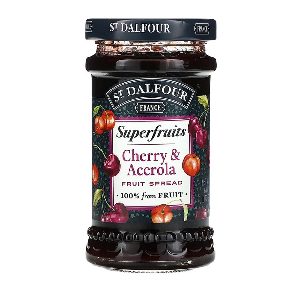 

Джем St.Dalfour вишневый с ацеролой 170 г, Франция