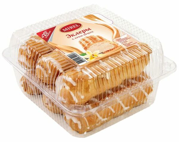 Пирожные эклеры Mirel крем-брюле 180 г