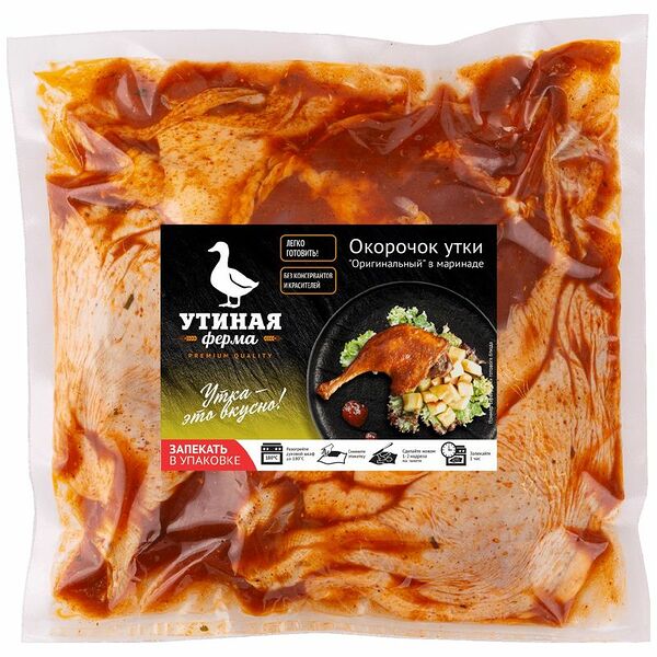 Окорочок утки оригинальный в маринаде ТМ Утиная ферма, вес