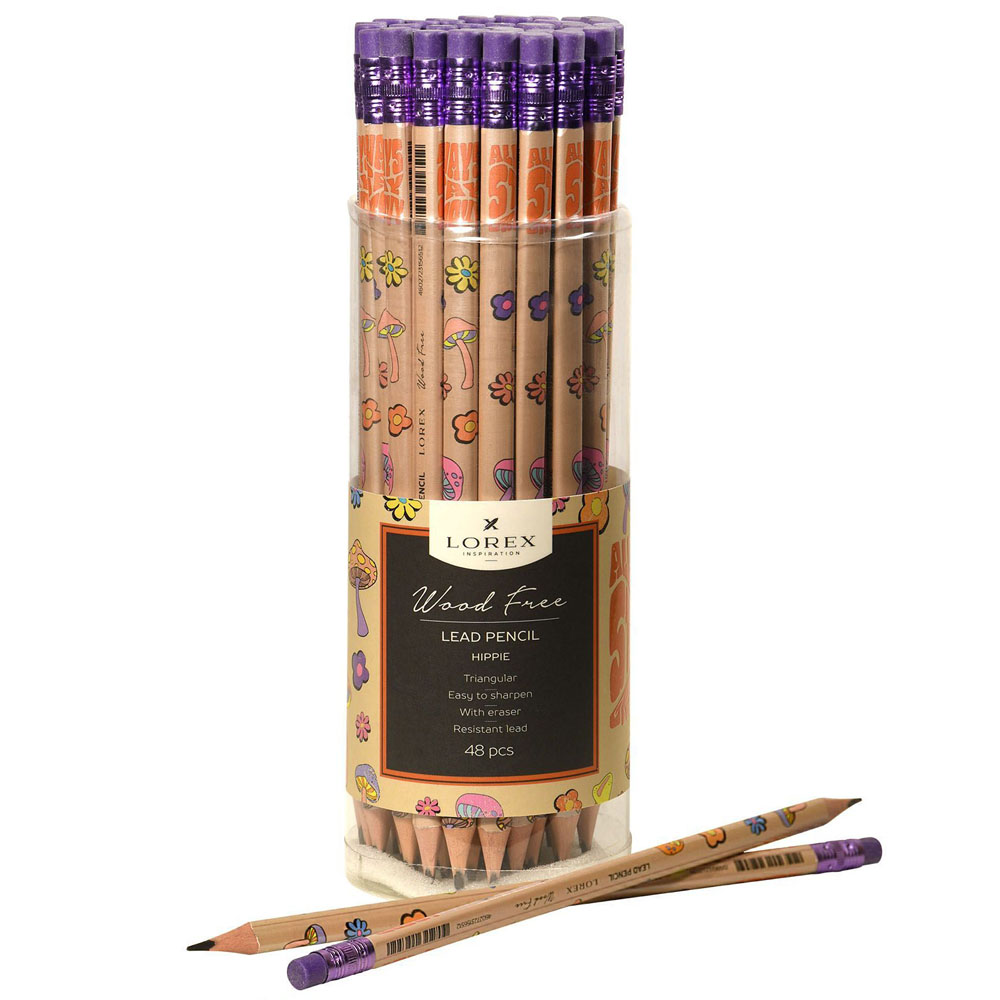 

Карандаш чернографитный Lorex Wood free hippie НВ в ассортименте