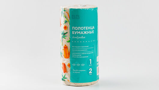 Полотенца бумажные (бамбуковые), 2 слоя, 50 листов