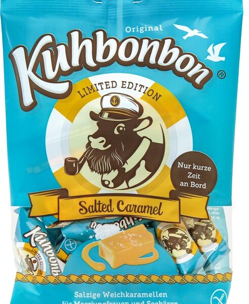 Карамель сливочная Kuhbonbon Salted Caramel со вкусом соленой карамели 200г