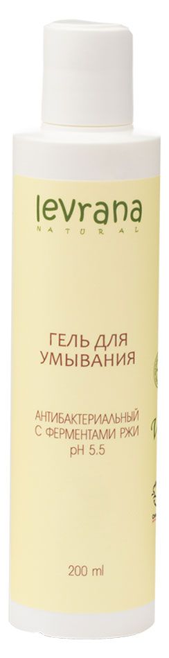 

Гель для умывания Levrana антибактериальный с ферментами ржи 200 мл