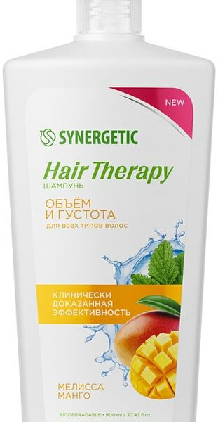 Шампунь для волос Synergetic Hair Therapy Объем и густота 900мл