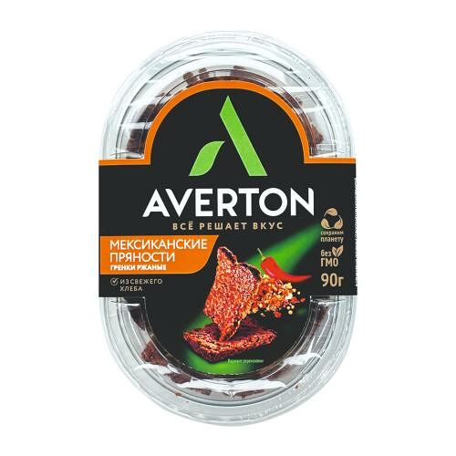 Гренки Averton ржано-пшеничные со вкусом мексиканских пряностей 90 г