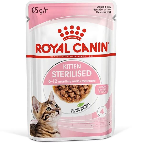 Влажный корм Royal Canin Kitten Sterilised для стерилизованных котят с 6 до 12 месяцев 85 г