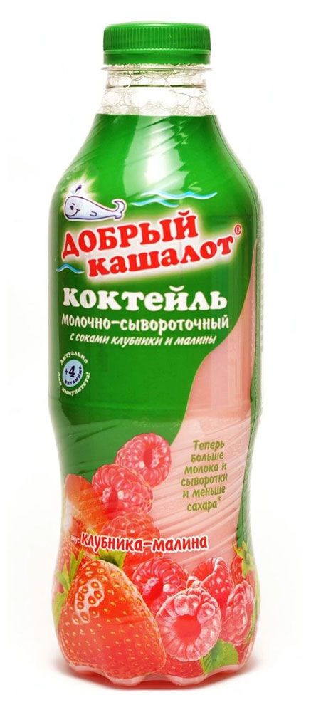 

Молочно-соковый коктейль Добрый кашалот клубника-малина 250 мл