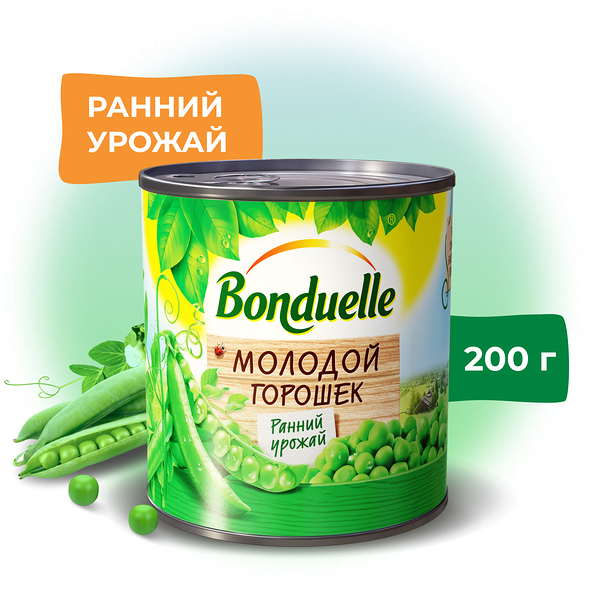 Горошек консервированный Bonduelle, молодой