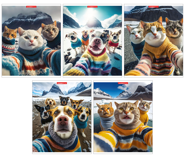 Тетрадь Academy Style в клетку А5, 48 л в ассортименте 1шт