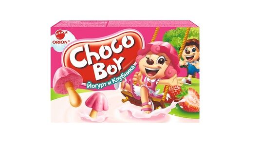 Печенье Orion Choco Boy Йогурт и клубника 40 г