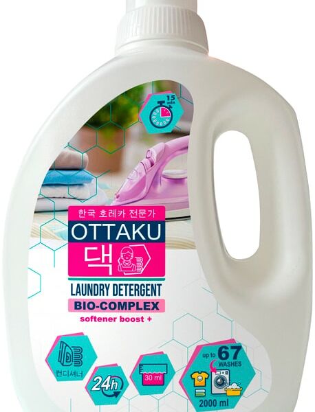 Концентрированный гель для стирки OTTAKU BIO-COMPLEX универсальный с кондиционером 2л