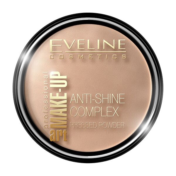 Пудра для лица Eveline Anti-Shine Complex Pressed Powder 35, Golden beige