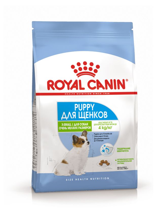 

Корм Royal Canin X-Small Puppy для щенков миниатюрных пород Курица 1.5 кг