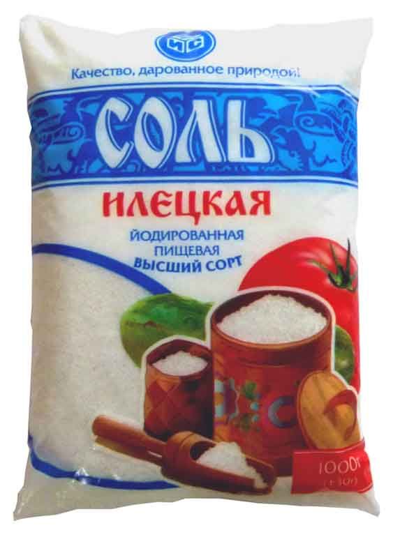 

Соль Илецкая йодированная, помол №1 1 кг