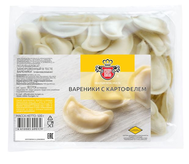 

Вареники Велес с картофелем 500 г