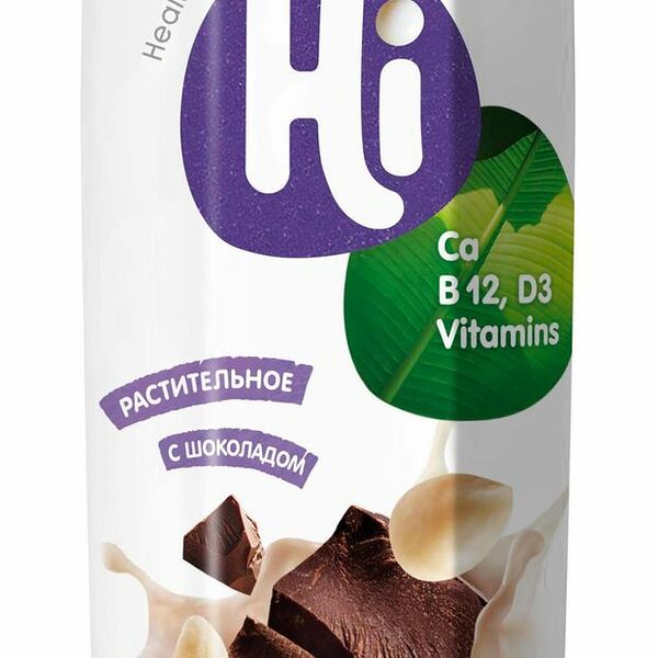 Напиток растительный Hi соевый шоколадный 3,2%, 1 л