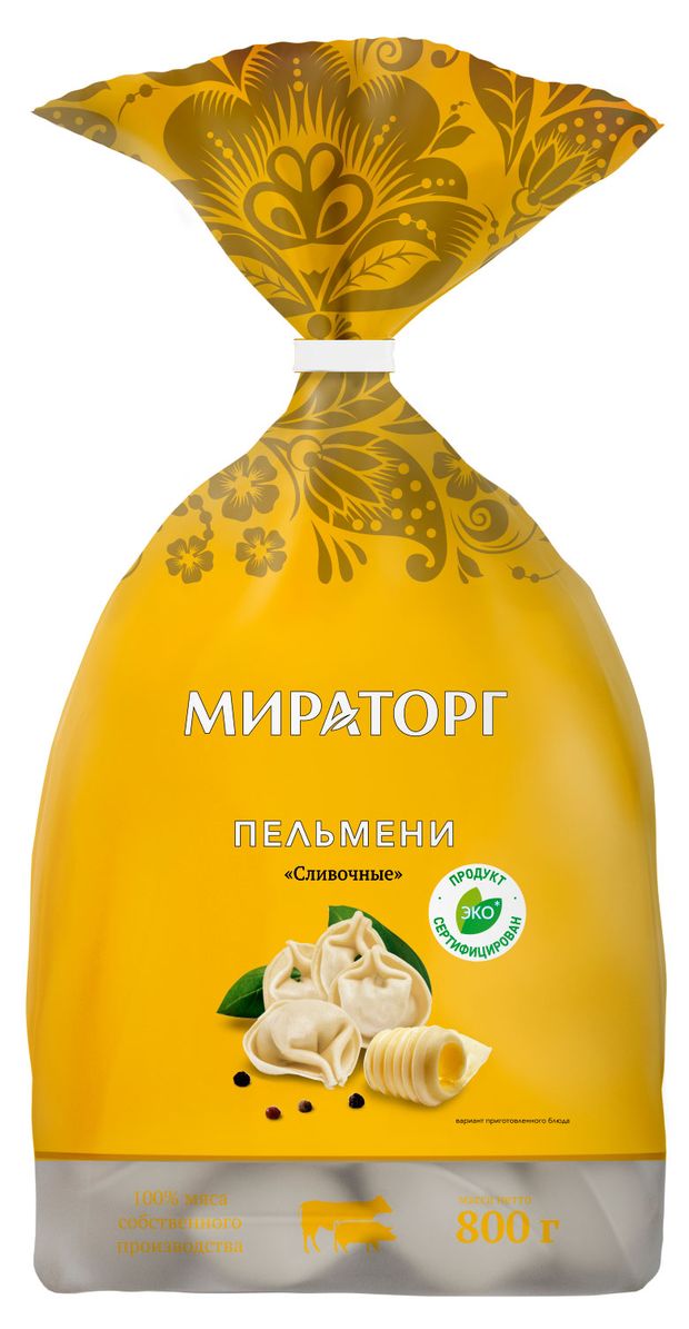 

Пельмени Мираторг Сливочные свино-говяжьи 800 г