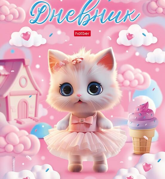 Дневник Hatber Котики-зефирки 1-11 класс 40л А5