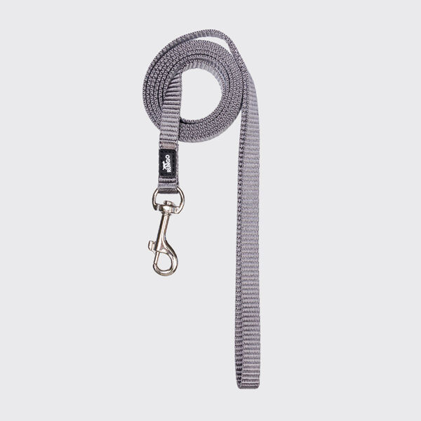 Поводок нейлоновый для собак, 10 мм, 120 см, серый