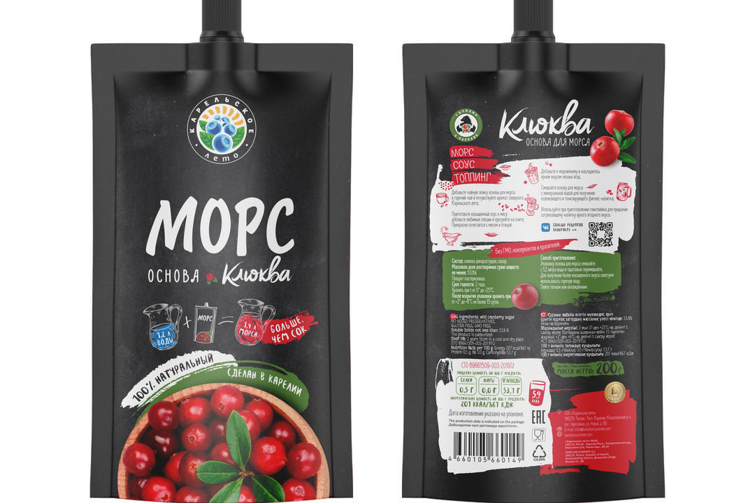 

Основа для морса клюква