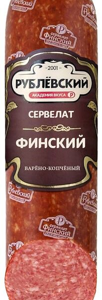 Колбаса Рублевский Сервелат Финский варено-копченый 300г